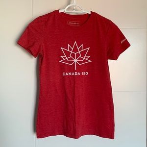 Canada 150 red Eddie Bauer T-shirt